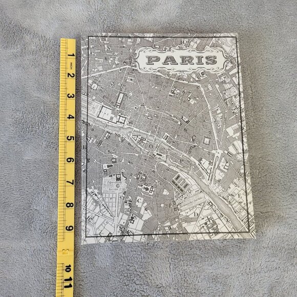 Paris France Birdseye Map Canvas Art Print Home Decor Gray Decorative S64E - Picture 2 of 8